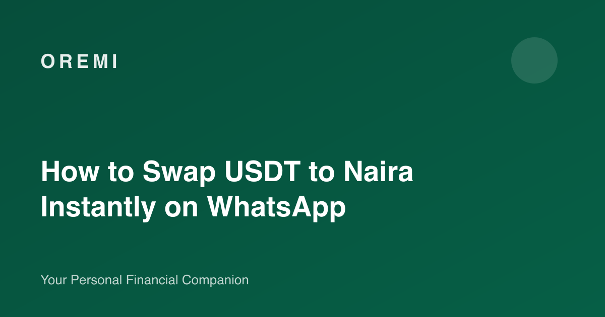 How to Swap USDT to Naira Instantly on WhatsApp